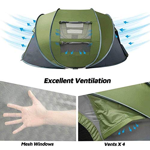 Carpa automática pop-up GeRRiT para camping 380x260x130 cm miniatura 2
