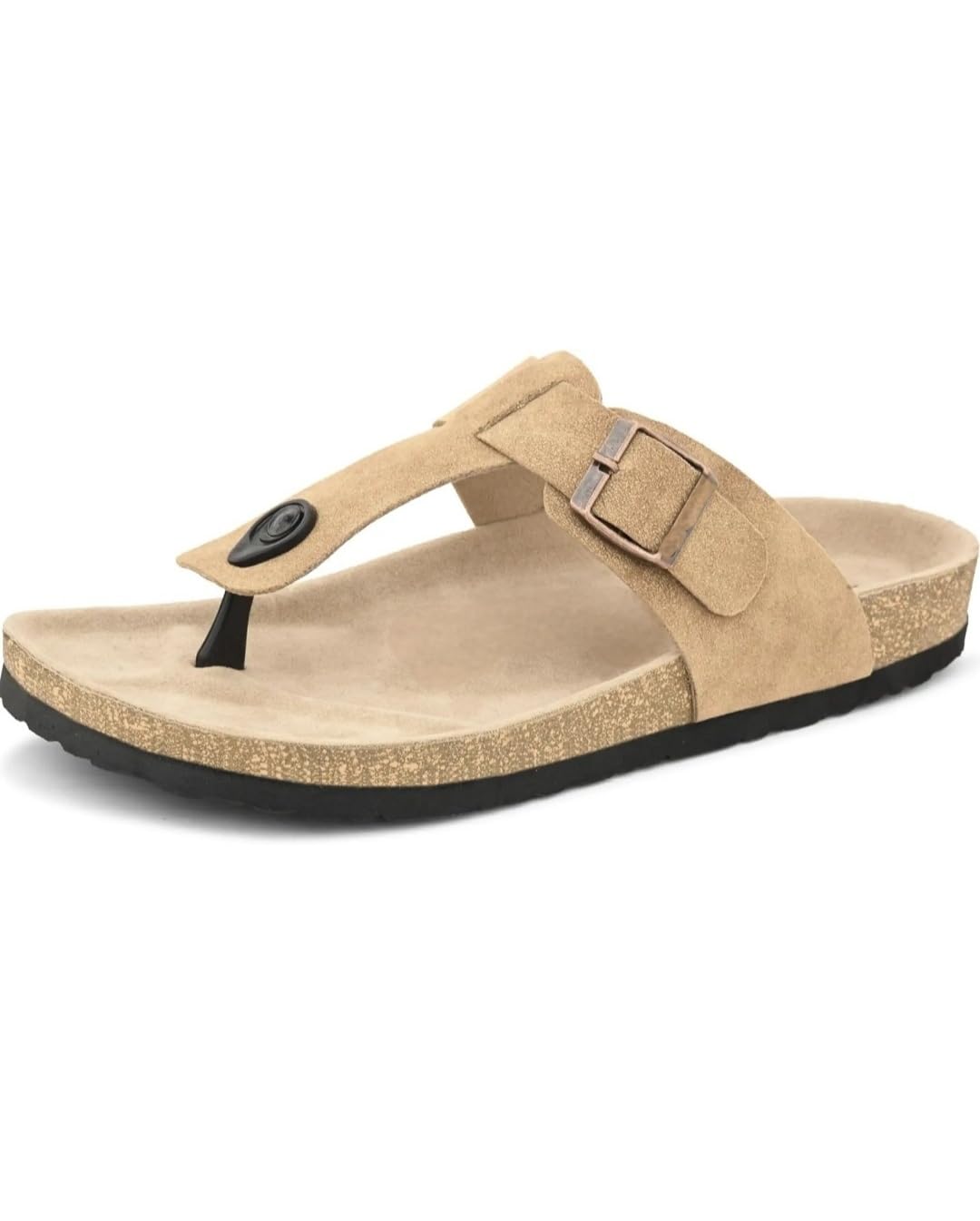 URBANN WALK Premium Suede Leather Slip-on Cork Sole Sandals for Men (Beige, UK Footwear Size System, Adult, Men, Numeric, Medium, 7) (B0DHQLKMDH) Amazon Price History, Amazon Price Tracker