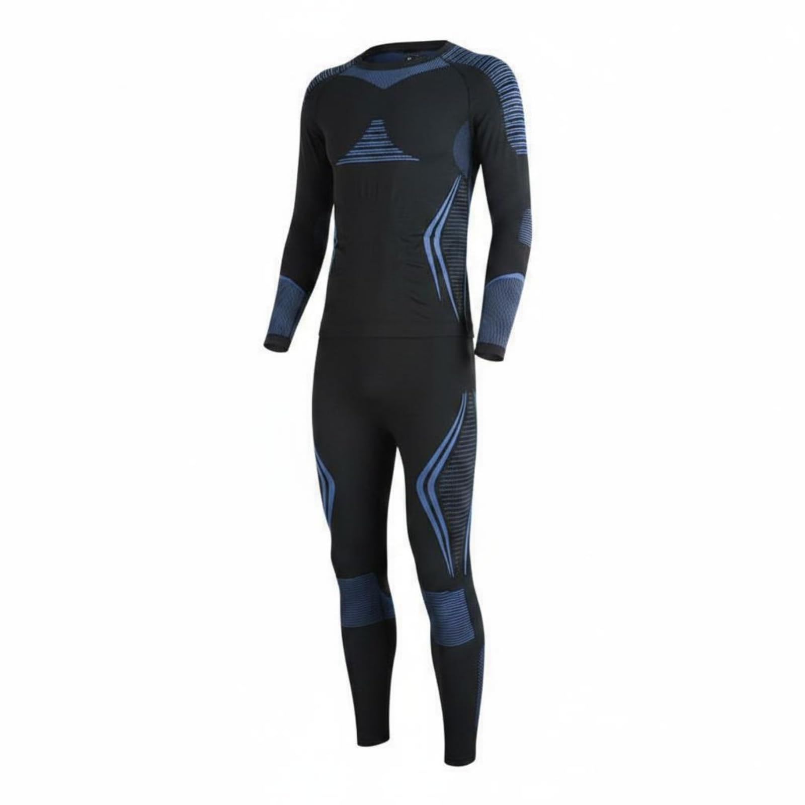 Base Layer Sportivo Antiumidità Tuta Intima Compressiva Leggero Set Termico da Snow Sports per Uomini