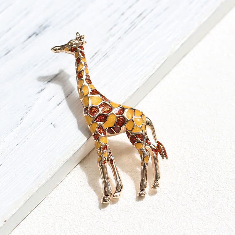Image of Acxico 2Pcs Giraffe Brooches for Women Cute Animal Brooch Pin Fashion Jewelry Gift for Kids Exquisite Brooch