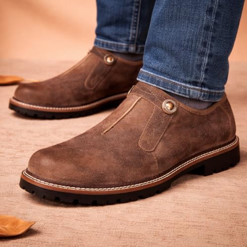 Image of Men's Leather Sneakers Leather | Solid Pattern | Premium Casual Sneakers | Stylish Everyday Comfort Fit