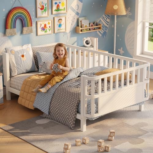 MoproBeti Twin Bed Frame With Rails