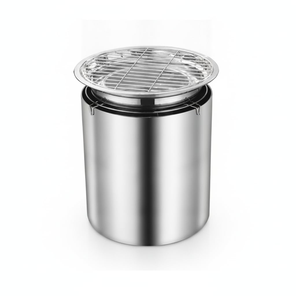 Barbacoa Carbón Portátil Acero Inoxidable para Parrilla al Libre