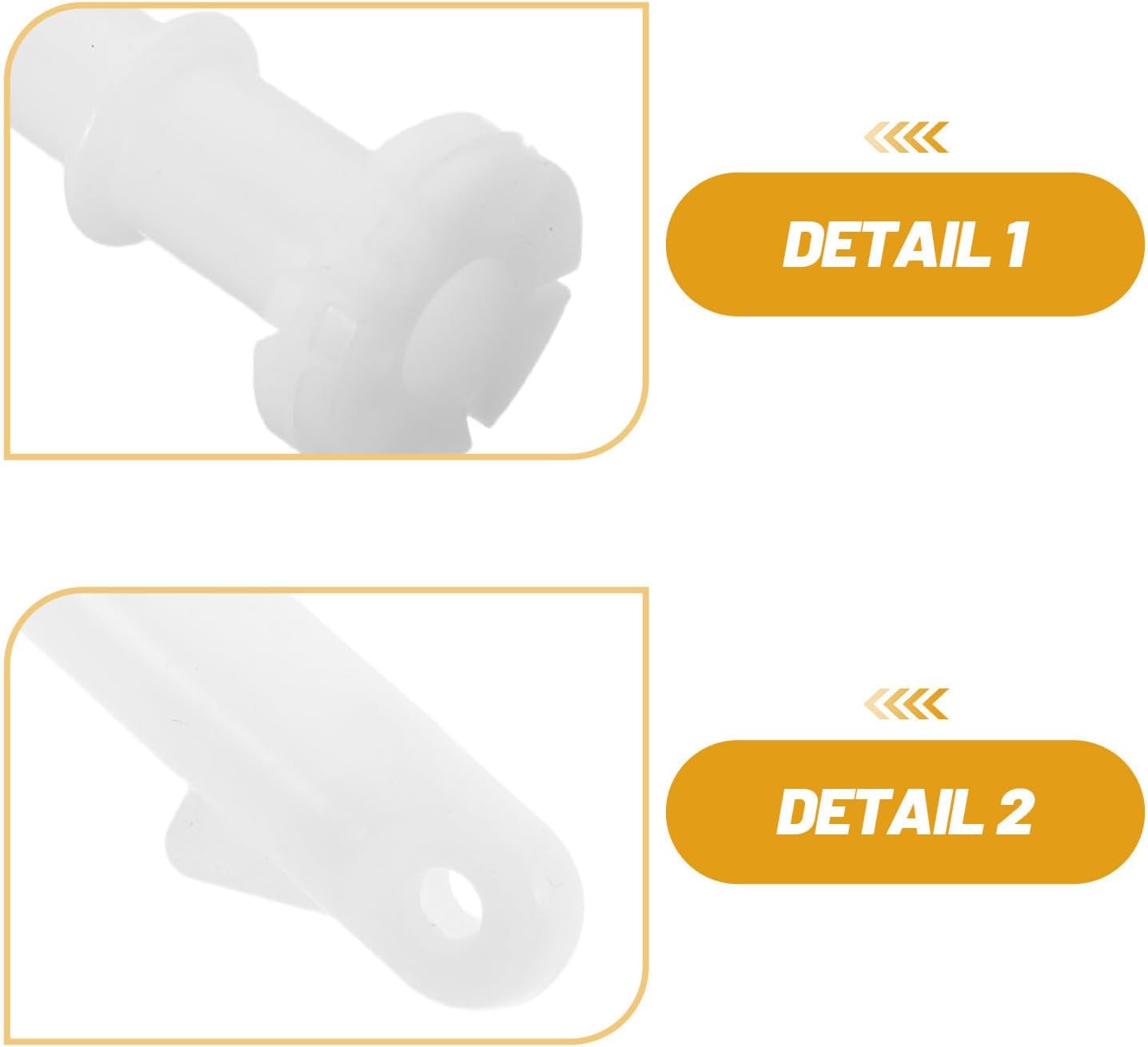 6pcs Hole White Plastic Umbrella Mesh Clip Replacement Buckle | Foldable Trap Accessory, Stable Mounting Parts, Indoor Outdoor Use, Fits Crab and Cast Net Cages