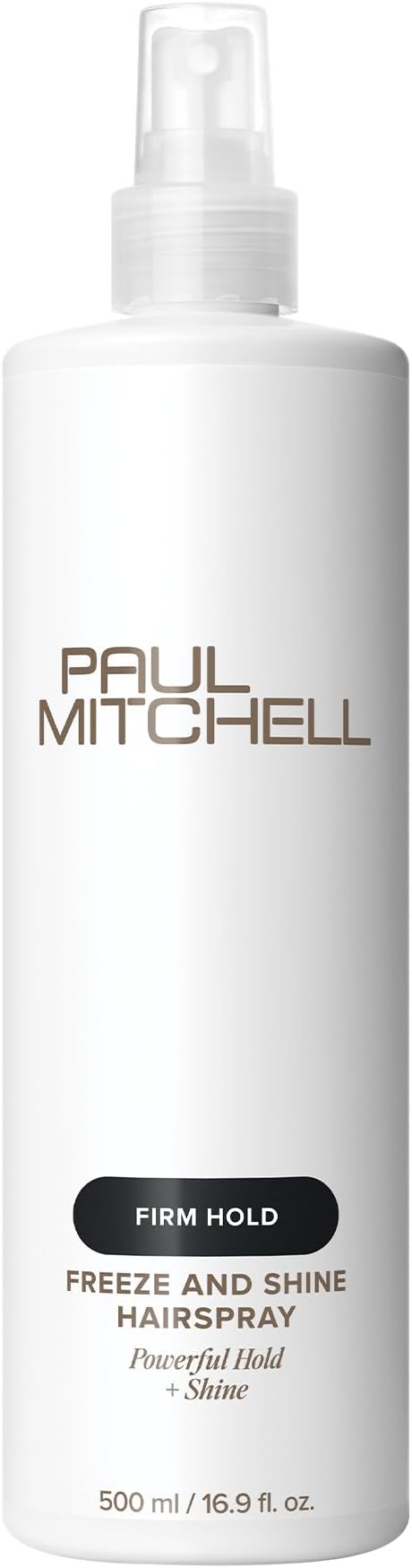 Paul Mitchell Freeze and Shine Super Hairspray, Maximum Hold, Shiny Finish Hairspray, For Coarse Hair, 16.9 fl oz
