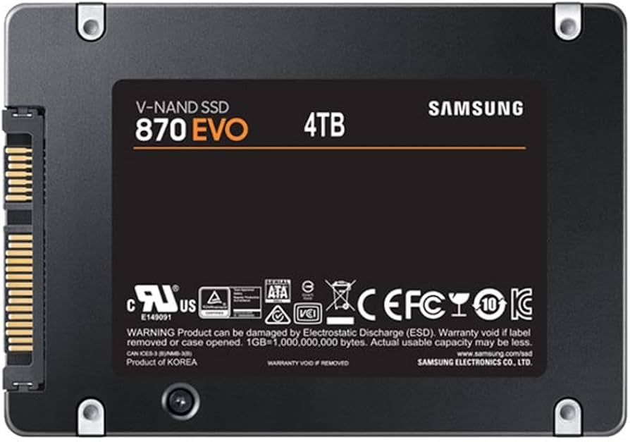 Amazon.com: Samsung 870 EVO 4TB, V-NAND, 2.5