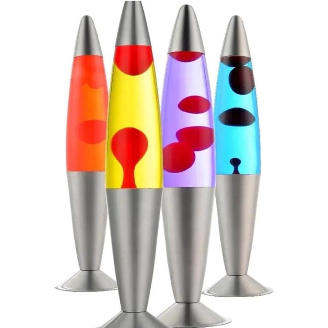 (Pack Of 2) Classic Lava Lamp Soothing Motion Lava Lamp for Relaxation Suitable For Bedroom Living Room Assorted Colors