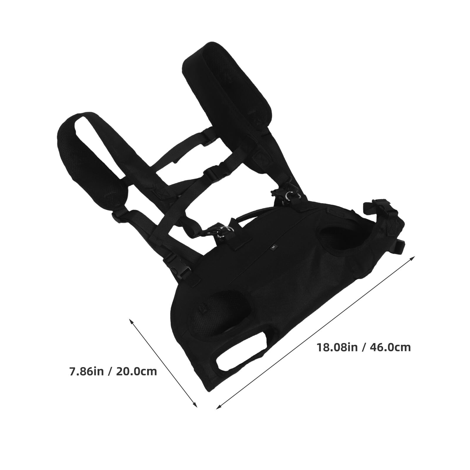 Zaino per Cani e Animali Domestici Tracolle Doppie, Fibbie di Sicurezza Rinforzate, Poliestere Resistente, per Viaggi e Passeggiate Peso 6.5-10kg