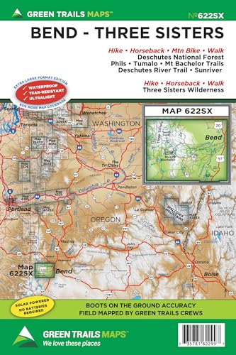 Bend- Three Sisters, OR No. 622SX (Green Trails Maps)