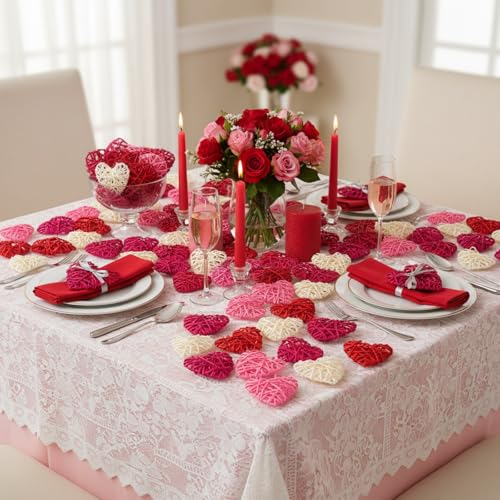 Boules décoratives en osier pour la Saint-Valentin et compositions - 4