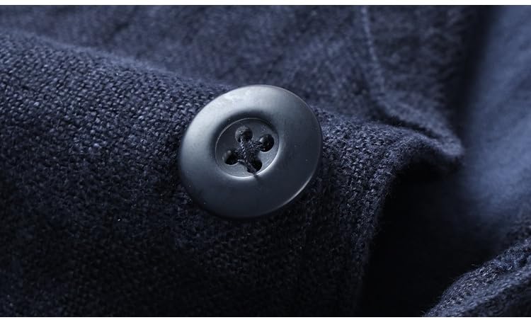 Genérico Chaqueta Americana Hombre, Chaqueta De Lino para Hombre, Blazer, Corte Ajustado, Cuello Vuelto, Chaquetas De Traje De Dos Botones, Abrigos Deportivos Ligeros, Trajes Elegantes De Verano Pa