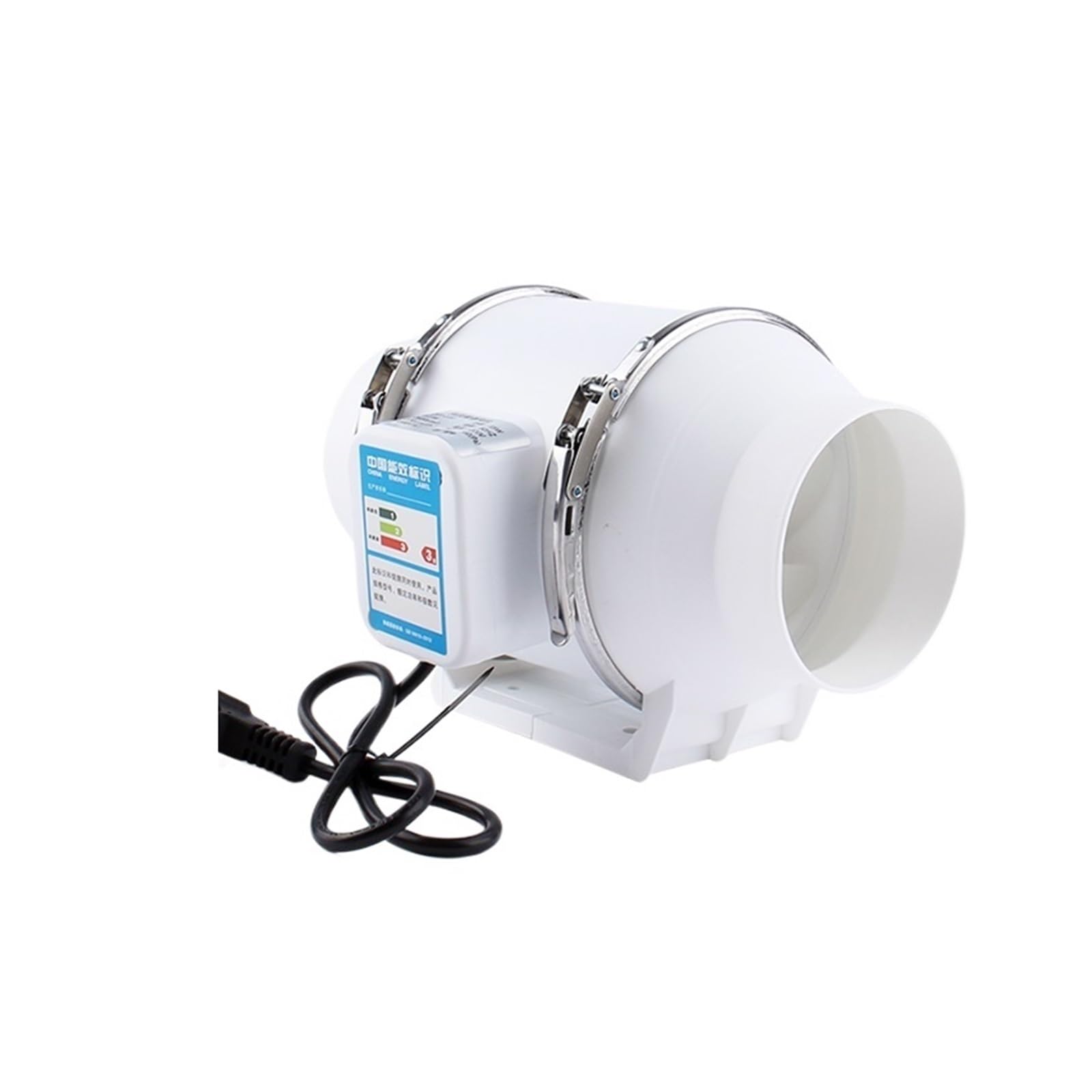Ventilador de Escape, Extractores De Aire De 3/4 Pulgadas, Ventilador De Conducto De Tubería En Línea Silencioso, Extractor De Aire, Ventilador De Limpieza For Pared De Inodoro Y Cocina(75mm outlet)