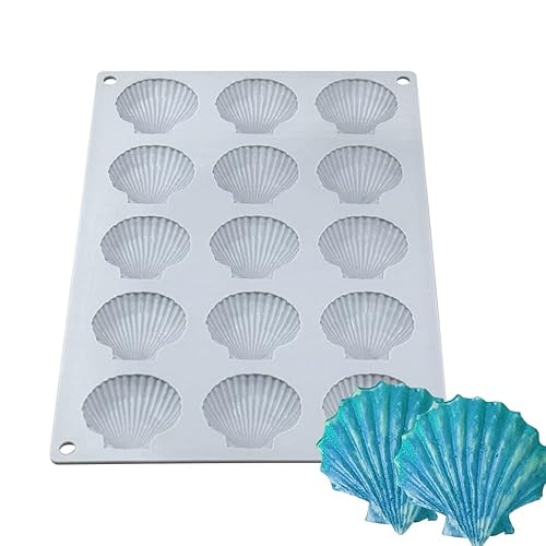 mostsom Silicone Sea Shell Mold Baking Mould Ice Cube Tray