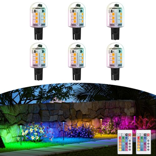 Makergroup RGB T5 T10 Wedge Base LED Light Bulbs 12V