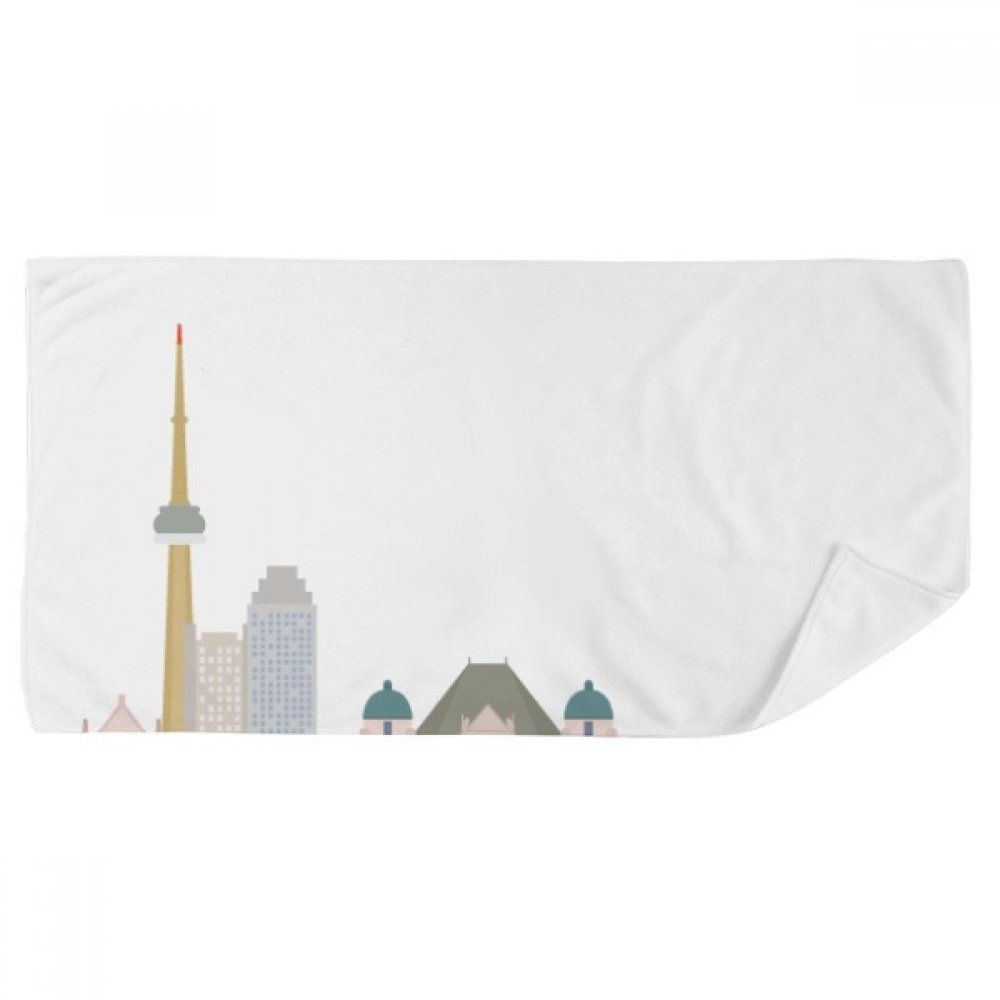 Serviette de bain Canada aquarelle 35x70 cm gant de toilette multicolore doux pour douche