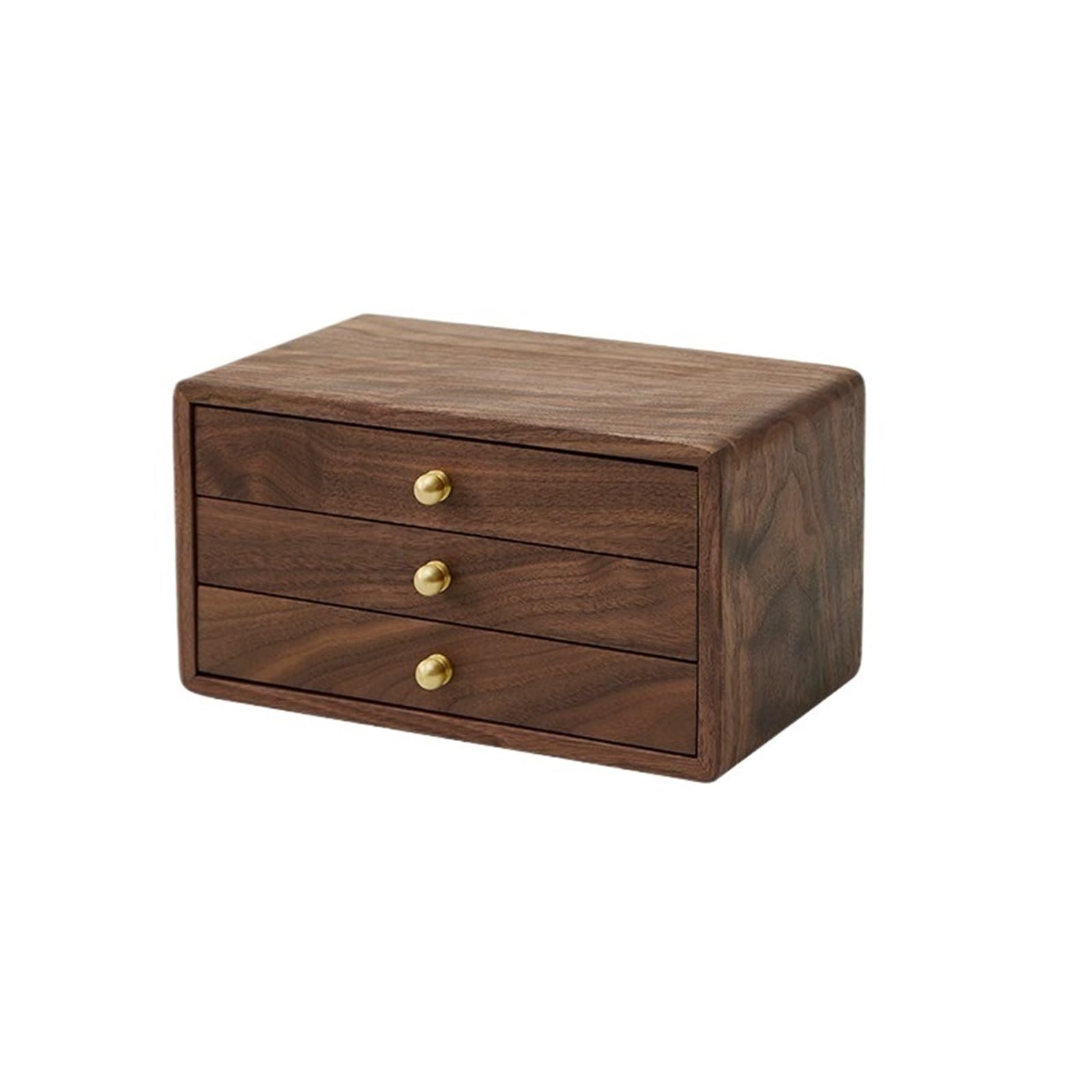 CLQYXRMVC Jewelery Box Multi-layer Drawer Jewelry Organizer High-end Large Capacity Earrings Necklace Gold Box Wooden Jewellry Organizer Case(Small)