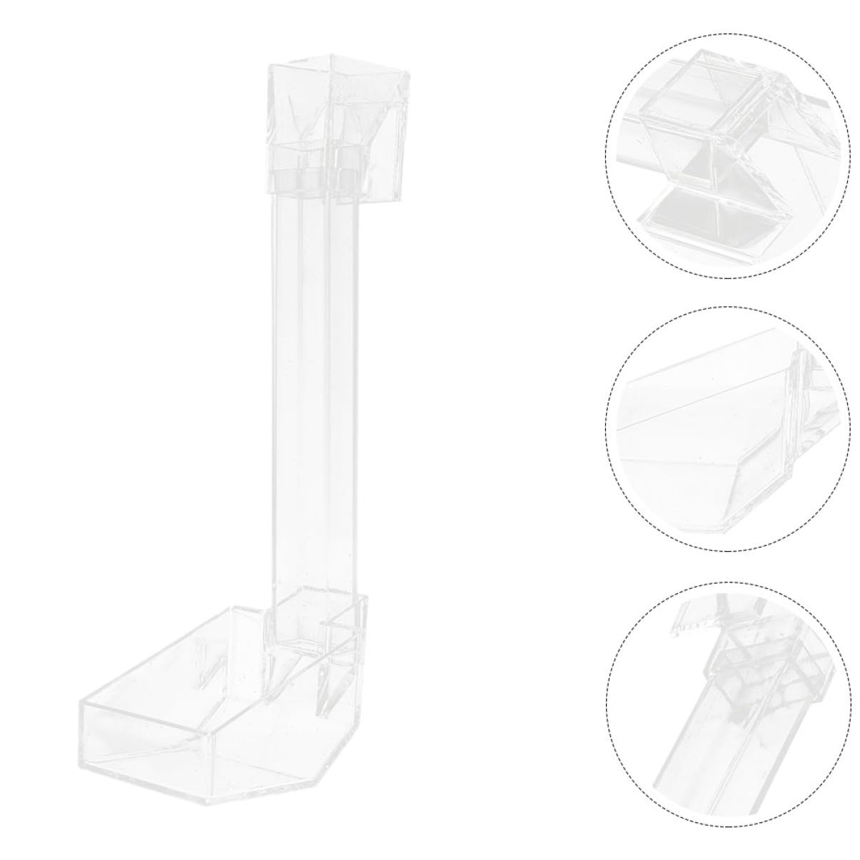 Happyyami 3piezas Alimentador Transparente para Peces y Camarones Sistema Antiesparcimiento para Acuarios y Peceras