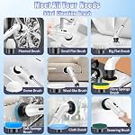 Electric Spin Scrubber 3-Speed Cordless Scrubber Brush for Bathroom Home - Image 6