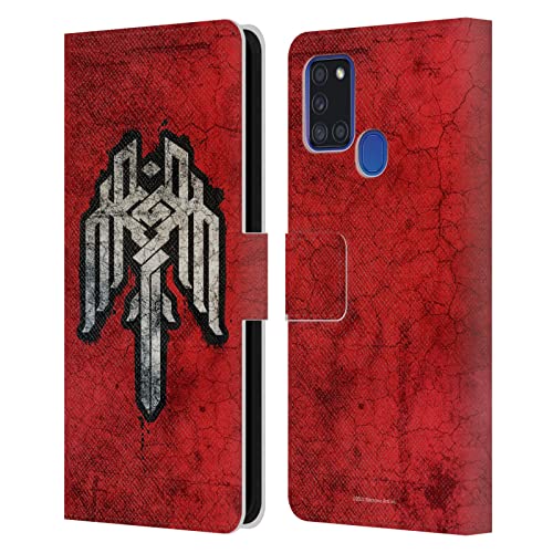 Dragon Age Étui Protection Intégrale Samsung A21s Antichoc avec Porte-Cartes Cuir