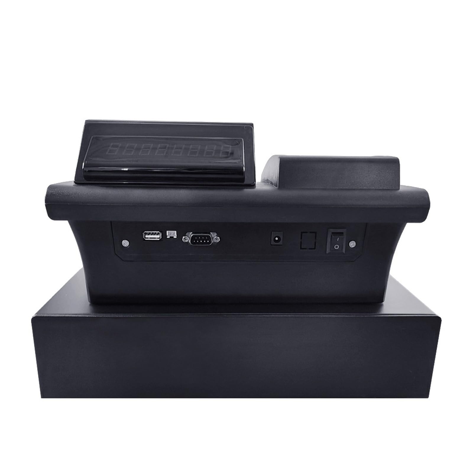Registratori di cassa, Mini cassiere da tavolo Macchina POS all-in-one, for supermercato con stampante(White)