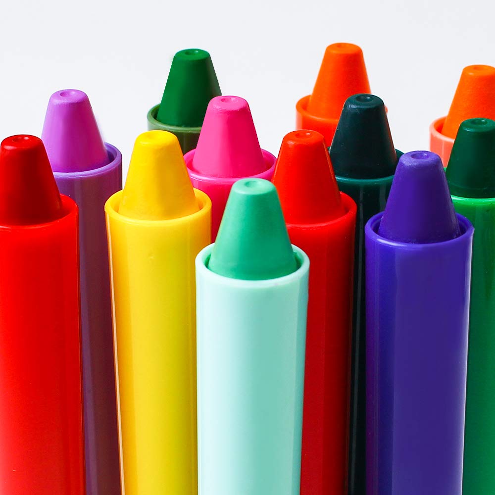 BAOKE White, Black, Green, Red Face and Blue Body Paint Water Activated Face Paint face paint Crayons, Halloween Professional Non Toxic Face Paint for Kids, 24pcs Pack CH24 (24 colors)