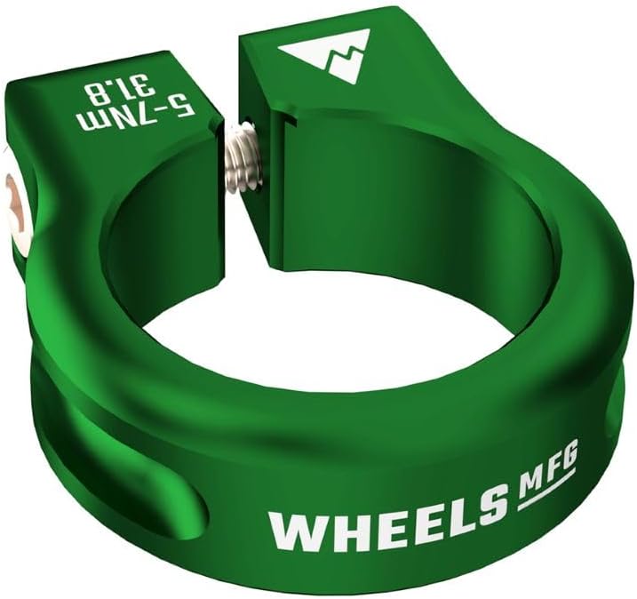 Wheels Manufacturing Seatpost Clamp - 31.8mm, Bolt-On, Green