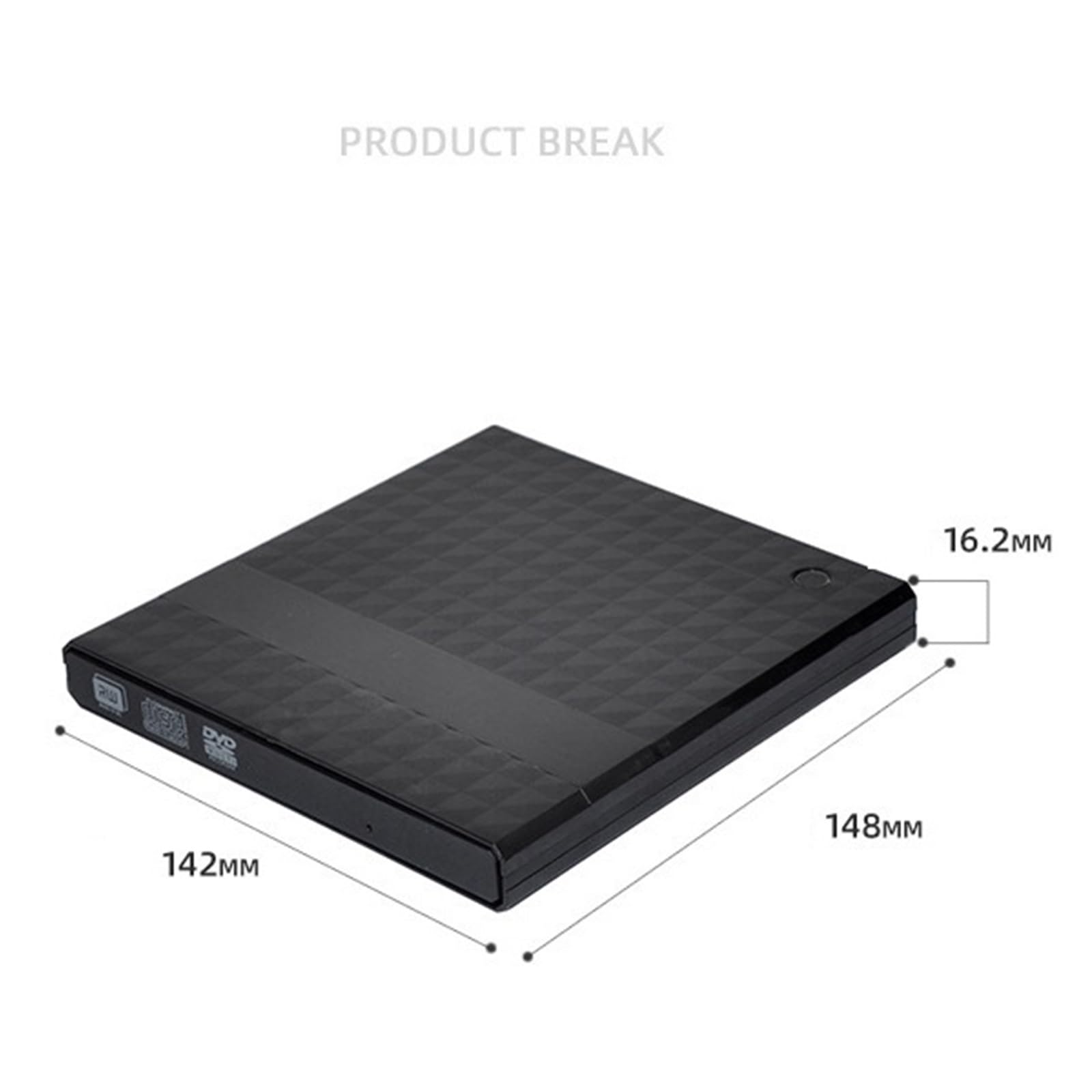 Reproductor De Unidad Óptica Externa For Ordenador Portátil con Grabadora De Disco CD Y DVD Móvil con Unidad Óptica Externa USB 3,0