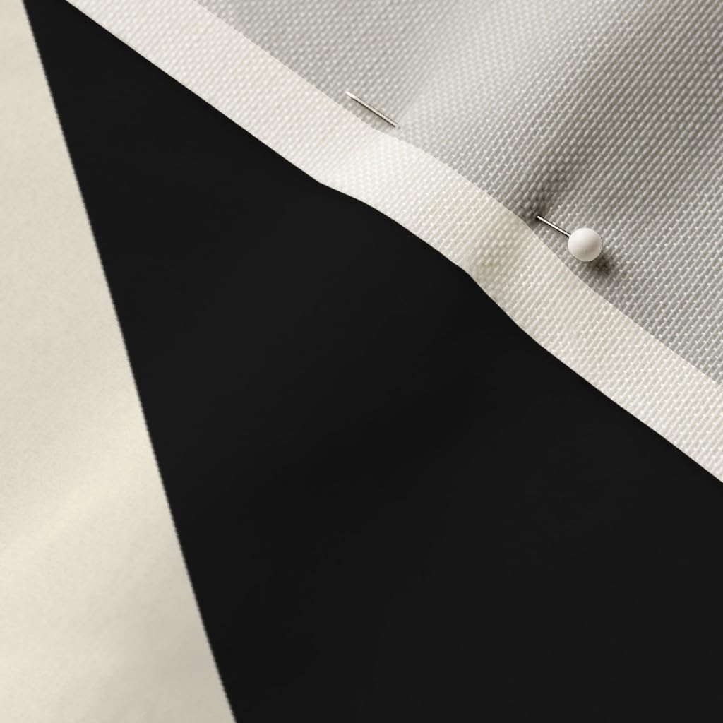 Spoonflower Fabric - Diamonds Cosmic Latte Black Large Cream Geometric Squares White Printed on Upholstery Velvet Fabric Fat Quarter - Upholstery Home Decor Bottomweight Apparel