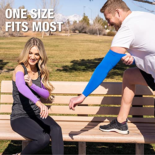Image of SportsTrail Cooling Arm Sleeves for Men & Women - Breathable, UV Sun Protection, Sports Arm Sleeves for Women, Men & Youth