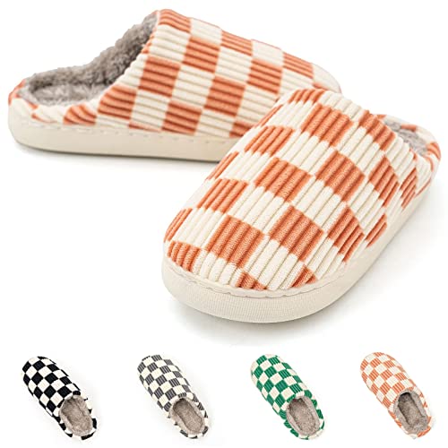Image of Guyarns House Slippers for Women & Men - Fuzzy, Casual Indoor /Outdoor Shoes with Memory Foam & Faux Fur Lining