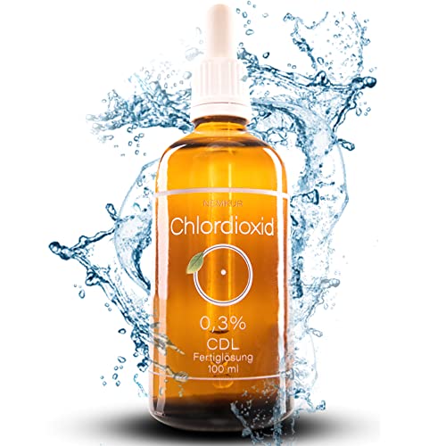 Nemkur CDL Chlordioxid 0,3% aktivierte Fertiglösung CDL Tropfen, Spray 50-500ml im Braunglas - frisch Charge getestet (CDL 0,3% 250 ml) Cover