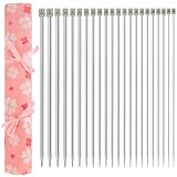 Photo Gallery curtzy set 22 ferri da maglia completo in alluminio - aghi dritti lunghi 35 cm a punta signola 2,8 mm - 11 misure 2 per tipo - kit lavorare a maglia per principianti ed esperti Photo Gallery curtzy set 22 ferri da maglia completo in alluminio - aghi dritti lunghi 35 cm a punta signola 2,8 mm - 11 misure 2 per tipo - kit lavorare a maglia per principianti ed esperti