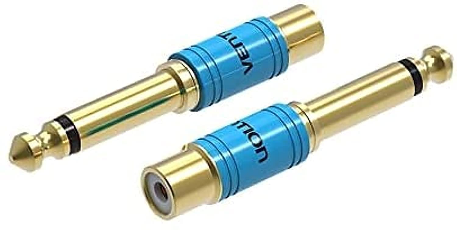 VENTION Audio Plug Connector (6.5mm to RCA, Pack of 1)