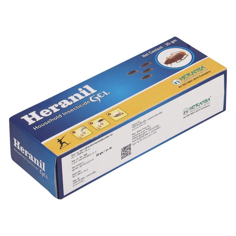 Heranil Cockroach Gel 35gm- Best Anti Cockroach Killer Gel For Home & Commercial | Effective Roach killer Gel | Permanent Solution For Cockroach (B0CRF6VXKB) Amazon Price History, Amazon Price Tracker