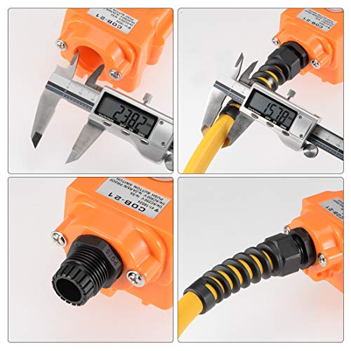 Prensaestopas PG16 ajustable de nylon Uxcell para proteger el cableado exterior 6