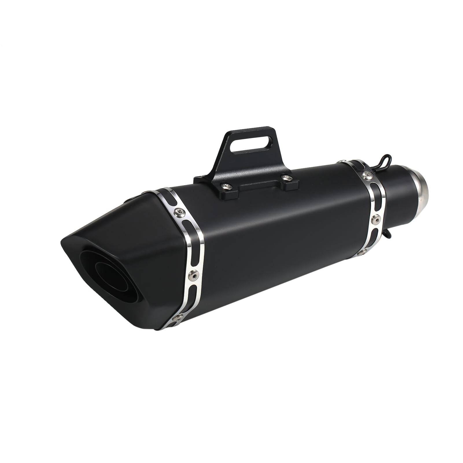 Jemora Silenziatore di Scarico per Moto da 1,5-2 '' Tubi di Scarico universali Silenziatore Tubo di Coda Stile Moda Sostituzione Resistente alle Alte Temperature per Moto ATV ZX6R 10R Z900 Z800 R3