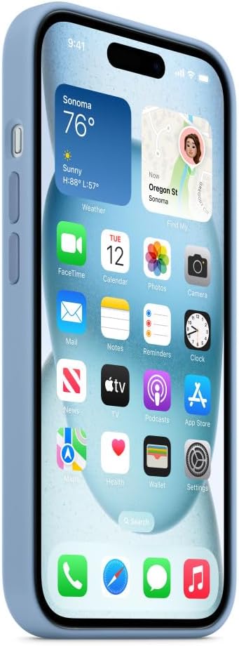Apple iPhone 15⁤ Silicone Case‍ with MagSafe -‌ Winter Blue: Detailed Review & Recommendations