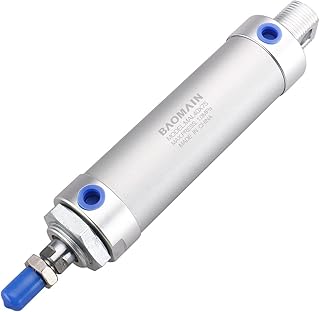 Baomain Air Cylinder MAL 40x75 Bore 40mm Stroke 75mm Aluminum Alloy Single Rod Double Acting