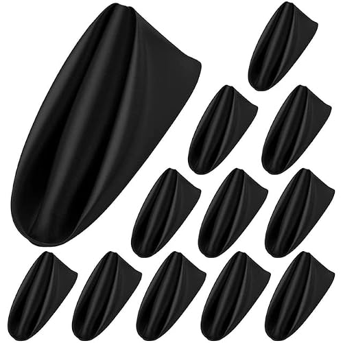 Silky Satin Cloth Napkins, Satin Napkin Set(Black,30PC- 30 * 30cm)