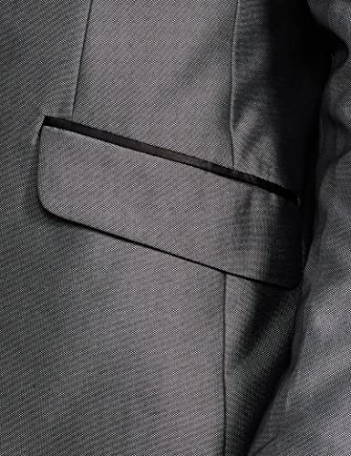 Image of Raymond Polyester Blend Men's Full Sleeve Slim FIT Medium Grey Formal Suit
