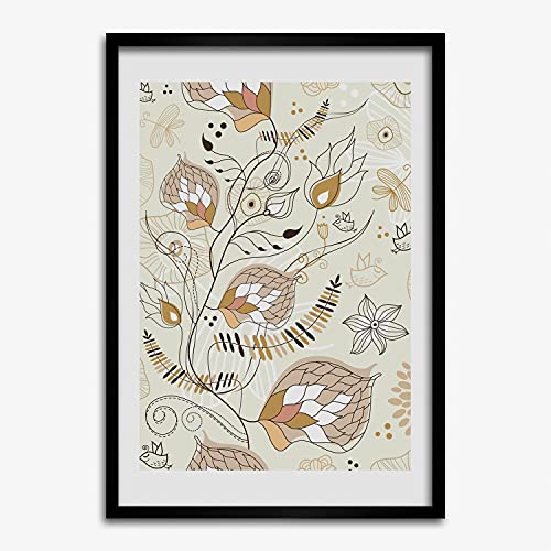 Cadre MDF 50x70 cm Tulup Tableau en Bois Ornements Décoration Salon