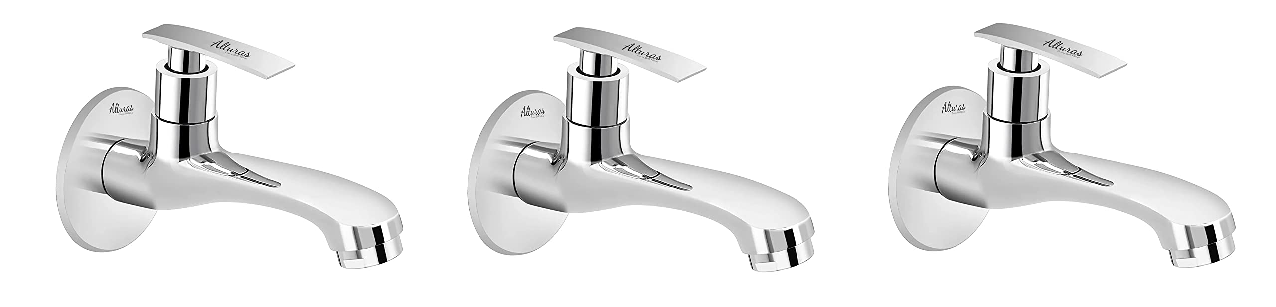 Alturas Brass Passion Long Body Tap for Bathroom, Water Tap Chrome Finish (Set of - (3) (B0992MYZP8) Amazon Price History, Amazon Price Tracker
