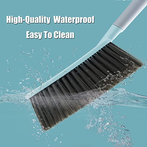 Image of Soft Cleaning Brush Hand Broom for Car /Bed /Couch /Draft /Garden /Furniture /Clothes Bedspread Carpet Cleaning Brush, Hotel Family Trip Easy Use for Showers, Bathtubs,Kitchens Blue (Pack of 1)
