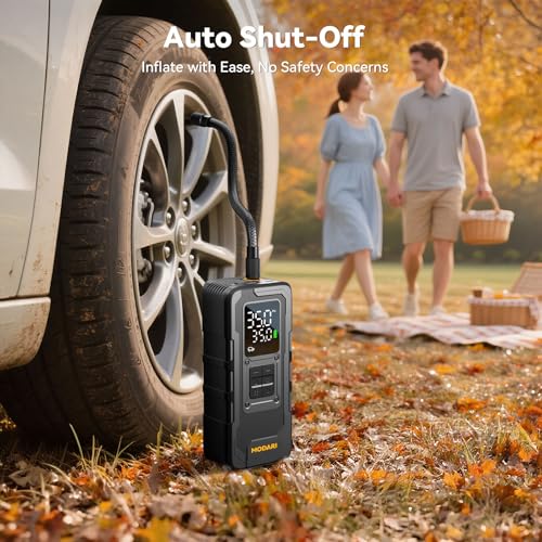 Tire Inflator Portable Air Compressor, Up to 160 PSI Car Tire Inflator - image 6