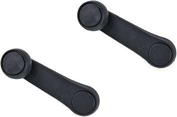 Set of 2 Black Window Cranks for 1992-1995 Wrangler YJ