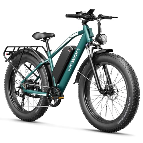 Image of Jasion EB5 MAX /Ultra Electric Bike for Adults with 2000W /2500W Peak Motor, 48V 15Ah (720Wh) /52V 20Ah Battery Electric Mountain Bike, 26'' x 4'' Fat Tire Ebike, 28+MPH Speed, Cruise Control
