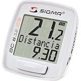 werkzeuglose Montage Sigma Sport Fahrradcomputer BC 8.12 ATS, weiß, One Size