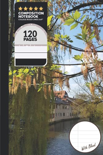 Composition Notebook College Ruled Lined 6×9″ | Impressive Flower REAL PHOTO Cover | Romantic...