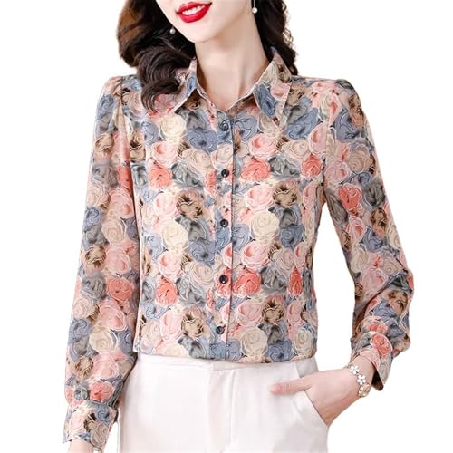 Chemise à manches longues pour femmes GUOYUXIAO en coton léger