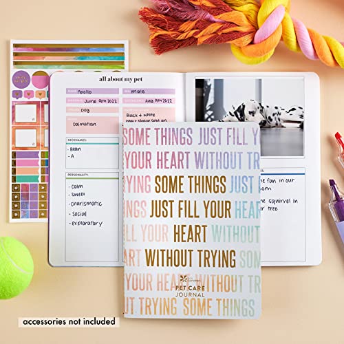 Pet Care Petite Planner. Featuring All About my Pet Section, Important Dates, Medical Info, Vet Visits, Vaccination and Medication Logs, Stickers and More! Portable Petite Planner by Erin Condren - Thumbnail 2